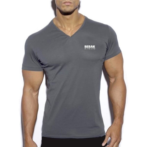 Heren Fitness T-shirt V-hals - Trainingsshirt voor Bodybuilding, MMA en Crossfit