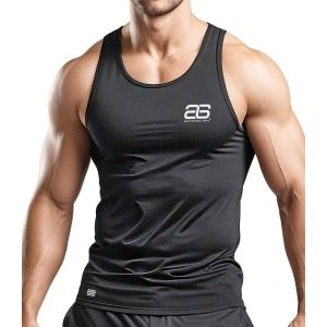 Heren Fitness Tanktop Sneldrogend Sportshirt voor Krachttraining en Gym