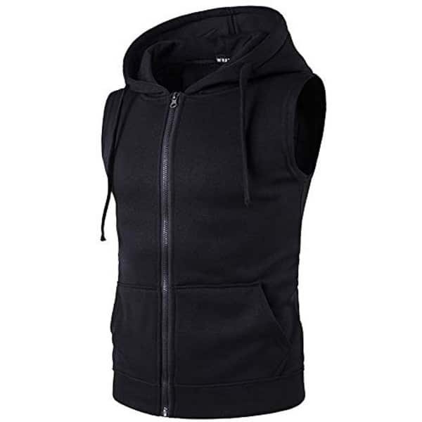 Heren Sporttop met Capuchon - Mouwloos Atletisch Vest voor Krachttraining en Casual Wear