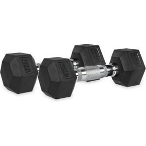 Hexa Dumbbell Set - Kettlebell Halters - Krachttraining Thuis - Zeshoekige Vorm - 2 x 3 kg - Zwart