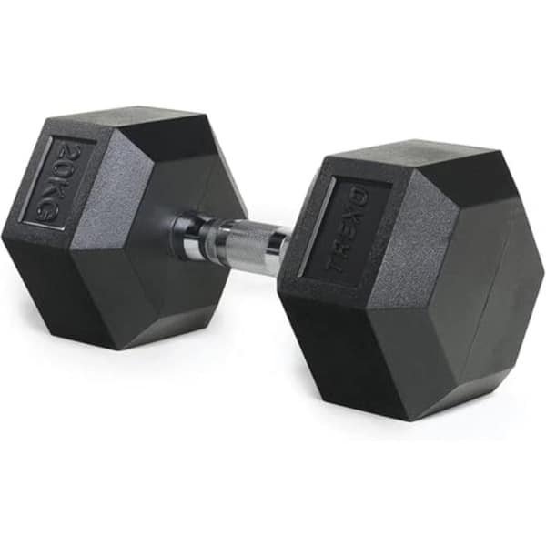 Hexagon Halters van 2,5 kg tot 35 kg - Duurzaam Rubber voor Krachttraining Thuis met Ergonomische Grip