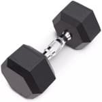 Hexagonale Halters 10 kg - Gietijzer met Rubber Coating voor Krachttraining