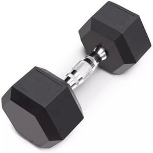 Hexagonale Halters 10 kg - Gietijzer met Rubber Coating voor Krachttraining