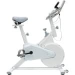 Hometrainer Fiets - Fitnessfiets Cardio - Binnen Trainen - Verstelbaar Zadel & Stuur - 4 kg Vliegwiel - Wit