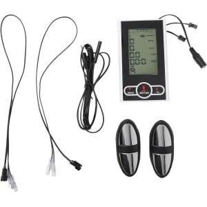 Hometrainer Monitor - Snelheidsmeter Hartslagmeter - Training Bijhouden - Helder LCD Scherm - 15 x 10 x 5 cm - Wit