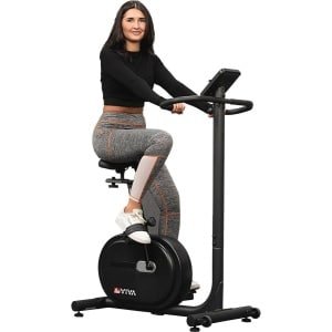 Hometrainer en ergometer met magneetmotor, hartslagmeting, en Bluetooth app voor thuis