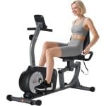 Hometrainer met LCD-scherm en 8-traps Weerstand voor Thuis Fitnes
