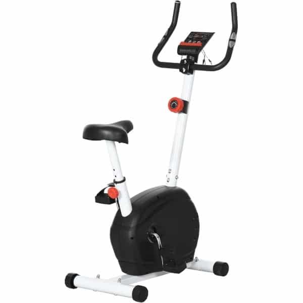 Hometrainer voor thuis - stille magnetische weerstand - 8 niveaus - hartslagsensor - verstelbare zitpositie - LCD-monitor