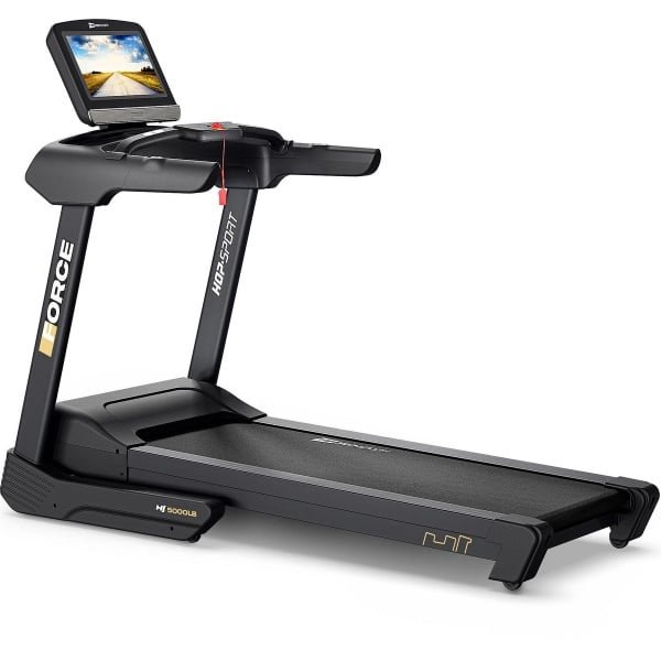 Hop-Sport HS-5000LB Force - Loopband - 4,5 PK Motor - Snelheid tot 22 km/u - 15 Hellingsniveaus
