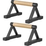 Houten Driehoek Push-Up Staven voor Krachttraining en Calisthenics