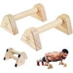 Houten Fitness Push Up Bars voor Calisthenics en Krachttraining