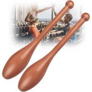 Houten Oefenknuppel Set voor Krachttraining en Revalidatie