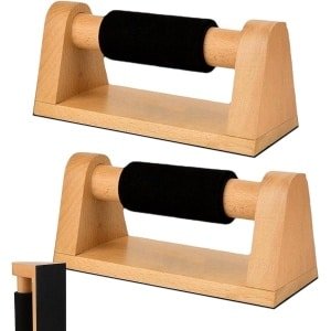 Houten Push Up Bars - Opdrukbeugels Krachttraining - Spieropbouw Thuis - Antislip Houten Basis - 2-delig - Niet gespecificeerd