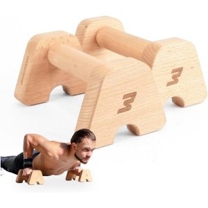 Houten Push Up Handgrepen voor Calisthenics, Yoga en Krachttraining