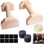 Houten Push-up Bars (Parallettes) voor Krachttraining en Yoga - 2 Stuks