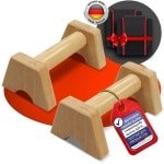 Houten Push-up Beugels: Gewrichtsvriendelijk & Antislip voor Calisthenics en Krachttraining