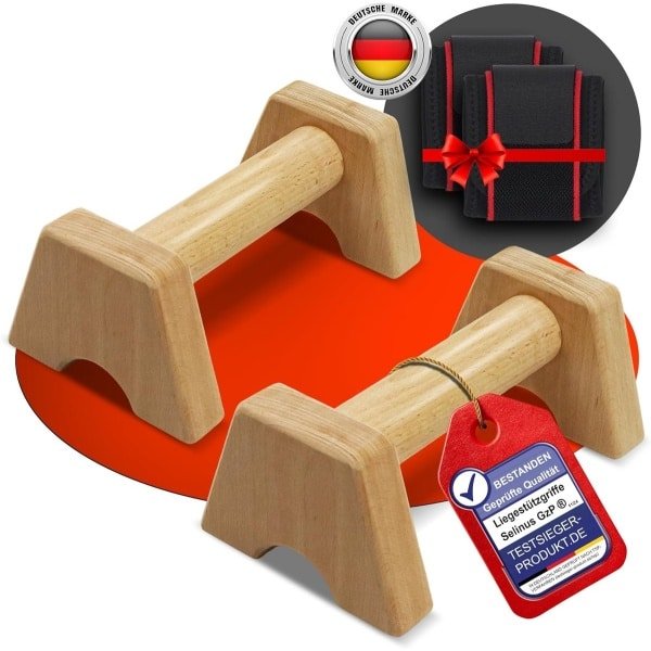 Houten Push-up Beugels: Gewrichtsvriendelijk & Antislip voor Calisthenics en Krachttraining