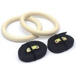 Houten Turnringen met Verstelbare Banden voor Krachttraining en Crossfit