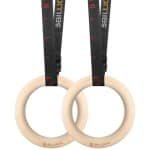 Houten gymnastiekringen 28 mm - Olympische ringen voor spieropbouw en krachttraining