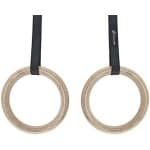 Houten gymnastiekringen voor totale lichaamsconditionering en krachttraining thuis