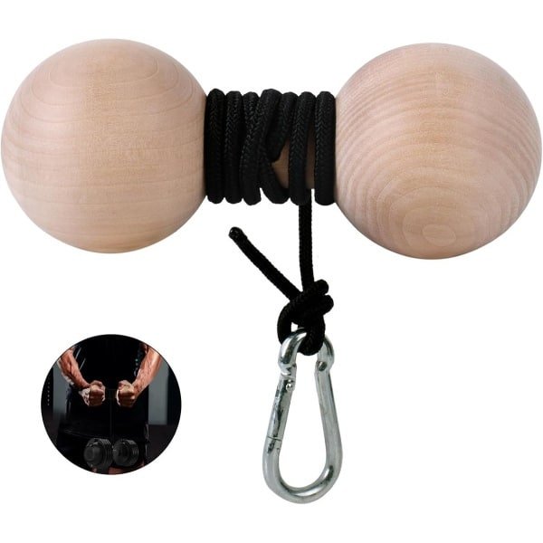 Houten polsroller en onderarmversterker - Grip Strength Trainer en Krachttrainer voor Vingers en Pols