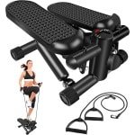 Hydraulische Stepper met Weerstandsbanden en LCD Display - Cardio Fitnessapparaat