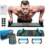 Inklapbaar Push Up Board Set met Handvatten voor Full-Body Krachttraining