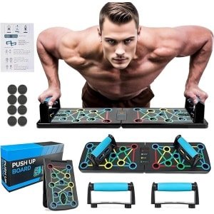 Inklapbaar Push Up Board Set met Handvatten voor Full-Body Krachttraining