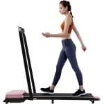Inklapbare 2-in-1 Loopband voor Thuis, 10 km/u, Afstandsbediening en LED-Display, Ideaal voor Wandelen en Joggen