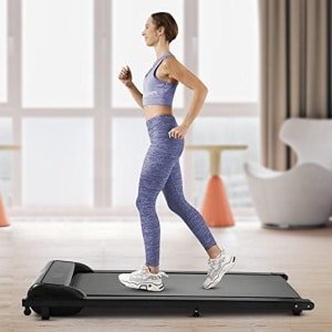 Inklapbare 2-in-1 Loopband voor Thuis, Gemotoriseerd Fitnessapparaat met LCD-Display en Afstandsbediening