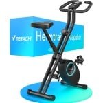 Inklapbare Hometrainer met LCD-monitor en Comfortabel Zitkussen voor Thuis
