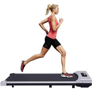 Inklapbare Loopband - Fitnessapparaat Hometrainer - Thuis Sporten - Ultra Slim Ontwerp - 125x50cm - Zilver