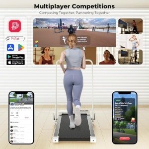 Inklapbare loopband voor thuis - MAX 136 kg, app-bediening, wandelpad met trainingen