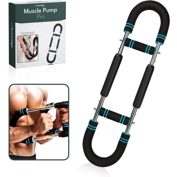 Ironridge® Muscle Pump - Multifunctionele Fitness Trainer - Fitness Accessoires - Fitness Apparaten Krachttraining - Fitness voor Boven- en onderlichaam - Borst en Armen - Rug en Schouders - Benen - Buikspieren - Chest Trainer - Buigveer