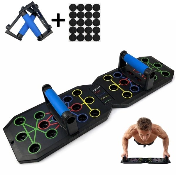JOGYM® - Push Up Bord - Push Up Bar - Opdruksteunen - Push Up Board - Opdruk Bord - Parallettes- Grips - Bars - Fitness - Sport spullen - Krachttraining