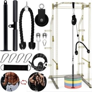 Kabel Katrol Systeem voor Krachttraining - Fitness Set voor Thuisgebruik - Biceps, Triceps en Rug Oefeningen