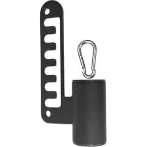 Kabel Squat Bevestiging - Riem Squat Accessoire - Krachttraining Thuis - Robuust Staal Ontwerp - 26x12.4cm - Zwart