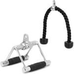Kabel Trainingsaccessoires: Tricepstouw en V-Bar Handvat voor Lat Pulldown en Krachttraining