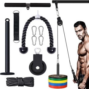Kabel Trainingssysteem voor Krachttraining: Roller Trainer voor Biceps, Triceps en Rugspieren