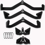 Kabelmachine Accessoires Set: Pulldown Stang, V-Bar en Triceps Handvatten voor Krachttraining