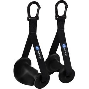 Kabelmachine Handgrepen - Fitness Accessoires - Krachttraining - Verstevigd Ontwerp - 11.4 Inch Lengte - Zwart