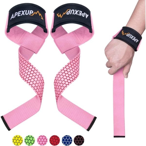 Katoenen Hefbanden met Neopreen Voering en Antislip Grip voor Fitness en Krachttraining