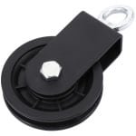 Katrol - Poelie - Krachttraining - Aluminiumlegering - 15.5 x 9.5 cm - Zwart