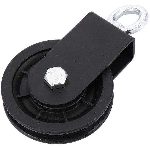 Katrol - Poelie - Krachttraining - Aluminiumlegering - 15.5 x 9.5 cm - Zwart