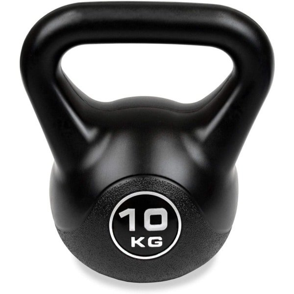 Kettlebell 10 kg Zwart - Krachttraining en Fitness Gewicht