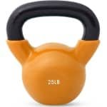 Kettlebell 11,3 kg (25 lbs) - Gecoat Gietijzer voor Balansoefeningen en Krachttraining