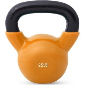 Kettlebell 11,3 kg (25 lbs) - Gecoat Gietijzer voor Balansoefeningen en Krachttraining