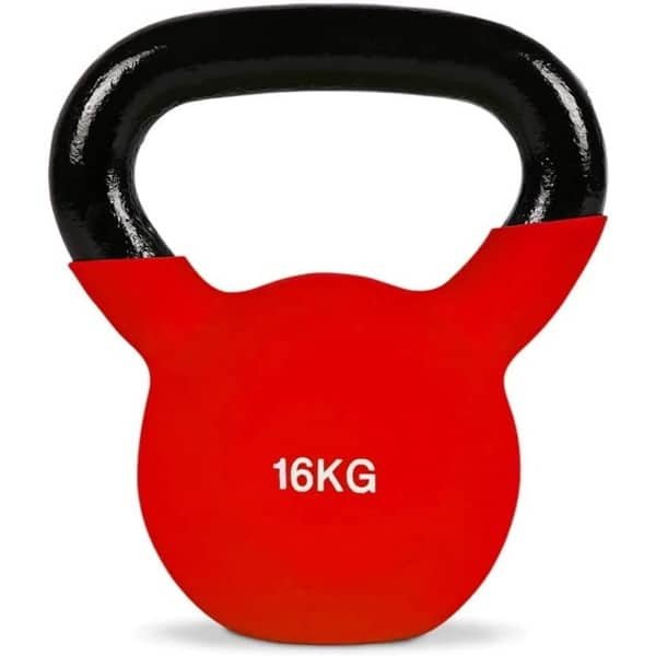Kettlebell 16 kg Gietijzer Krachttraining Fitness en Workout met Ergonomische Handgreep