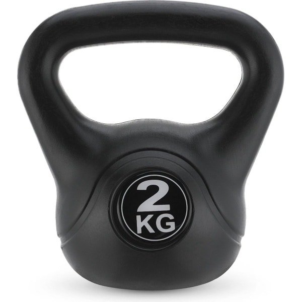 Kettlebell 2KG Gewicht voor Krachttraining en Fitness - Ergonomisch Handvat