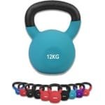 Kettlebell 2kg - Massief Gietijzer met Neopreen Coating - Ideaal voor Krachttraining Thuis